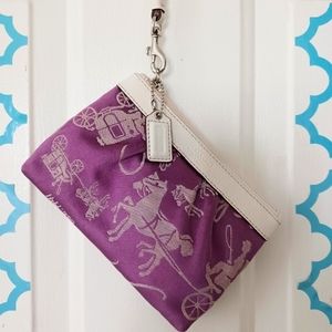 Coach Zip Top Wristlet